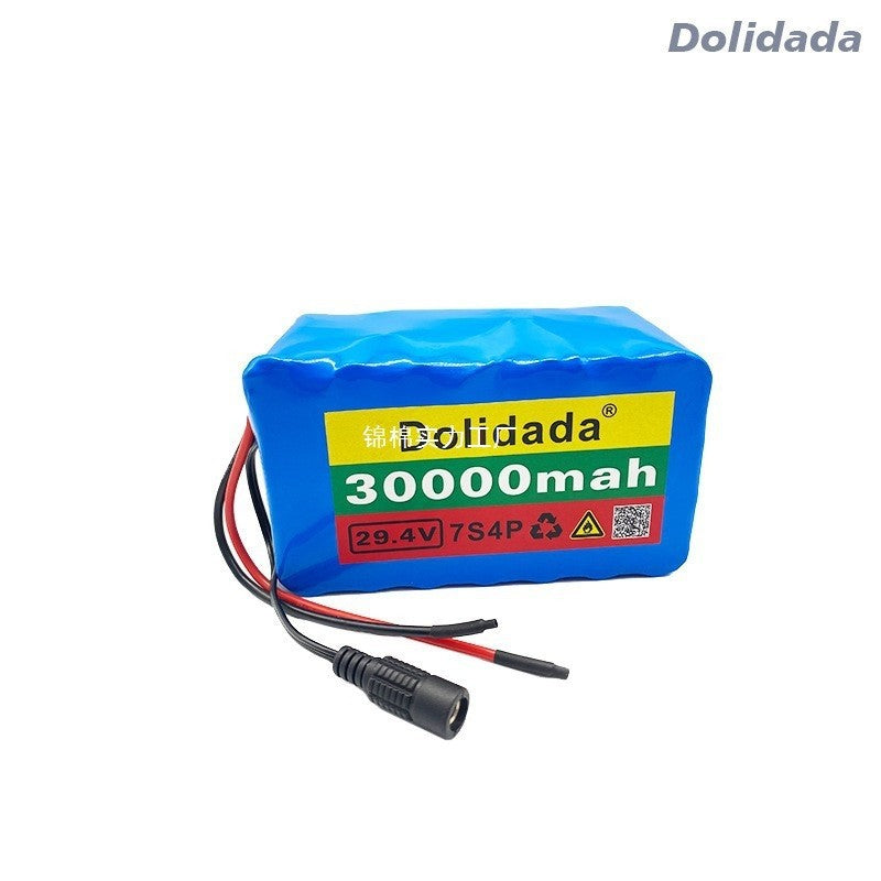 24V 30Ah 7S4P High Capacity Li-ion Battery with BMS for E-Bike E-Scooter