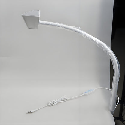 LED Dual Head Reading Desk Lamp Folding Swing Arm Desk Lamp with Clamp