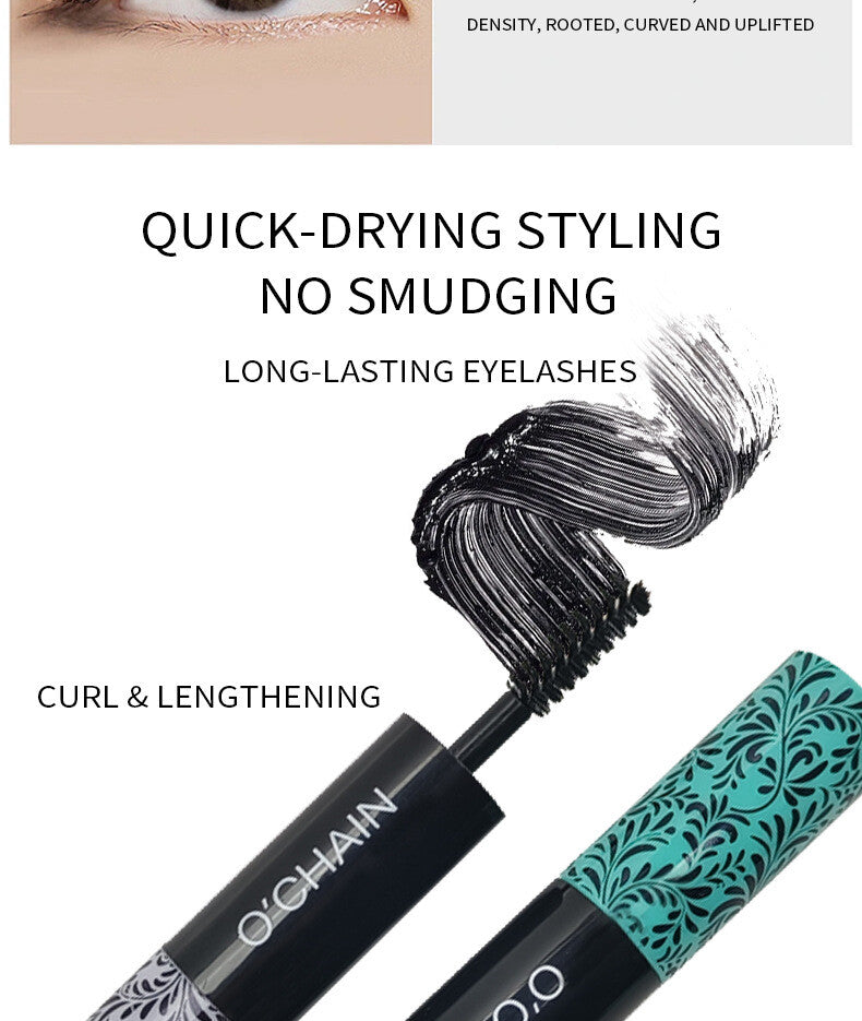 2-in-1 Double-Ended Mascara - Volumizing Base + Color Top Coat, Smudge-Proof