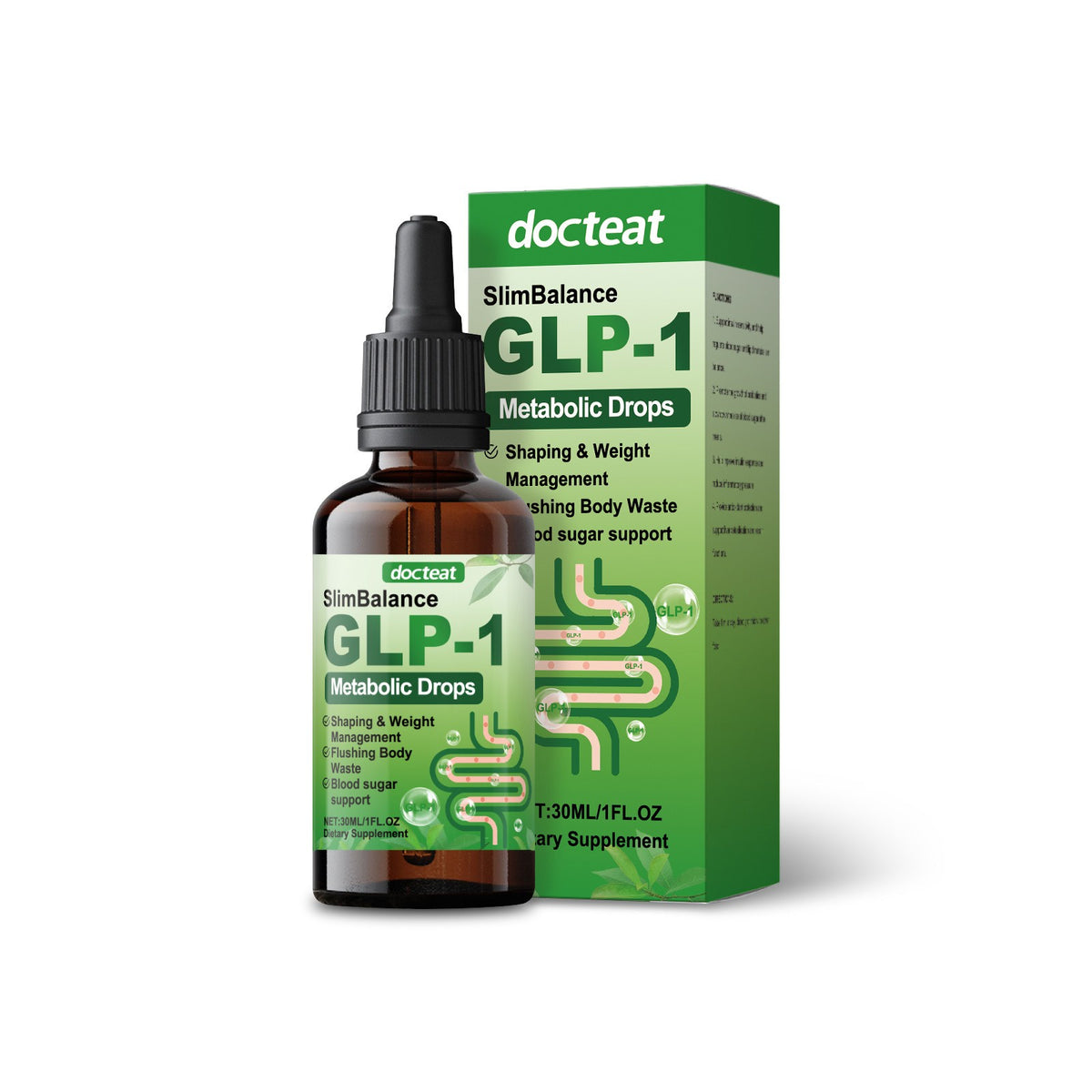 Docteat Metabolic Support Drops - Sugar Balance & Gut Wellness Aid