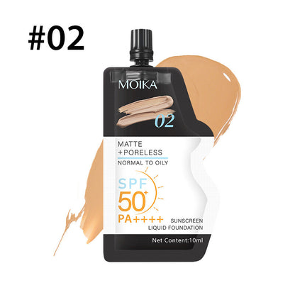 MOIKA 7 Color Perfect UV Sunscreen Skincare Milk Foundation 50+ PA++++ 10ml