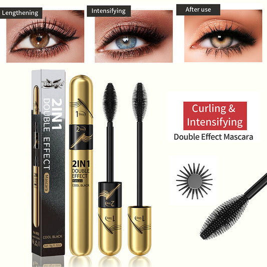 3D Fiber Mascara - Extreme Length & Volume, Water-Resistant, No Flaking