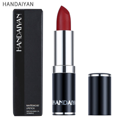 Velvet Matte Lipstick – Waterproof, Long-Lasting & Smudge-Proof Red Nude Purple