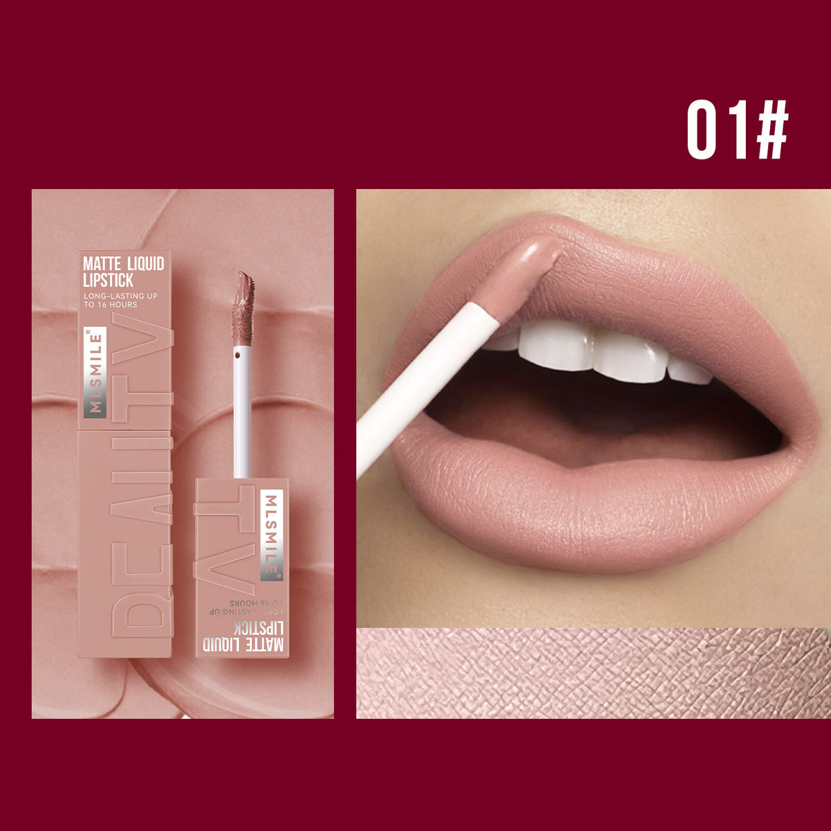 6 Color Non-stick cup Velvet Satin Gloss Lip glaze Mist Liquid matte lipstick