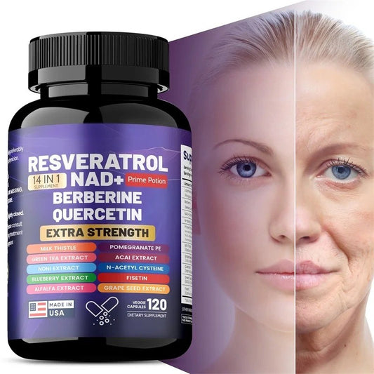 Resveratrol Berberine Quercetin Complex Skin Support and Antioxidant Formula