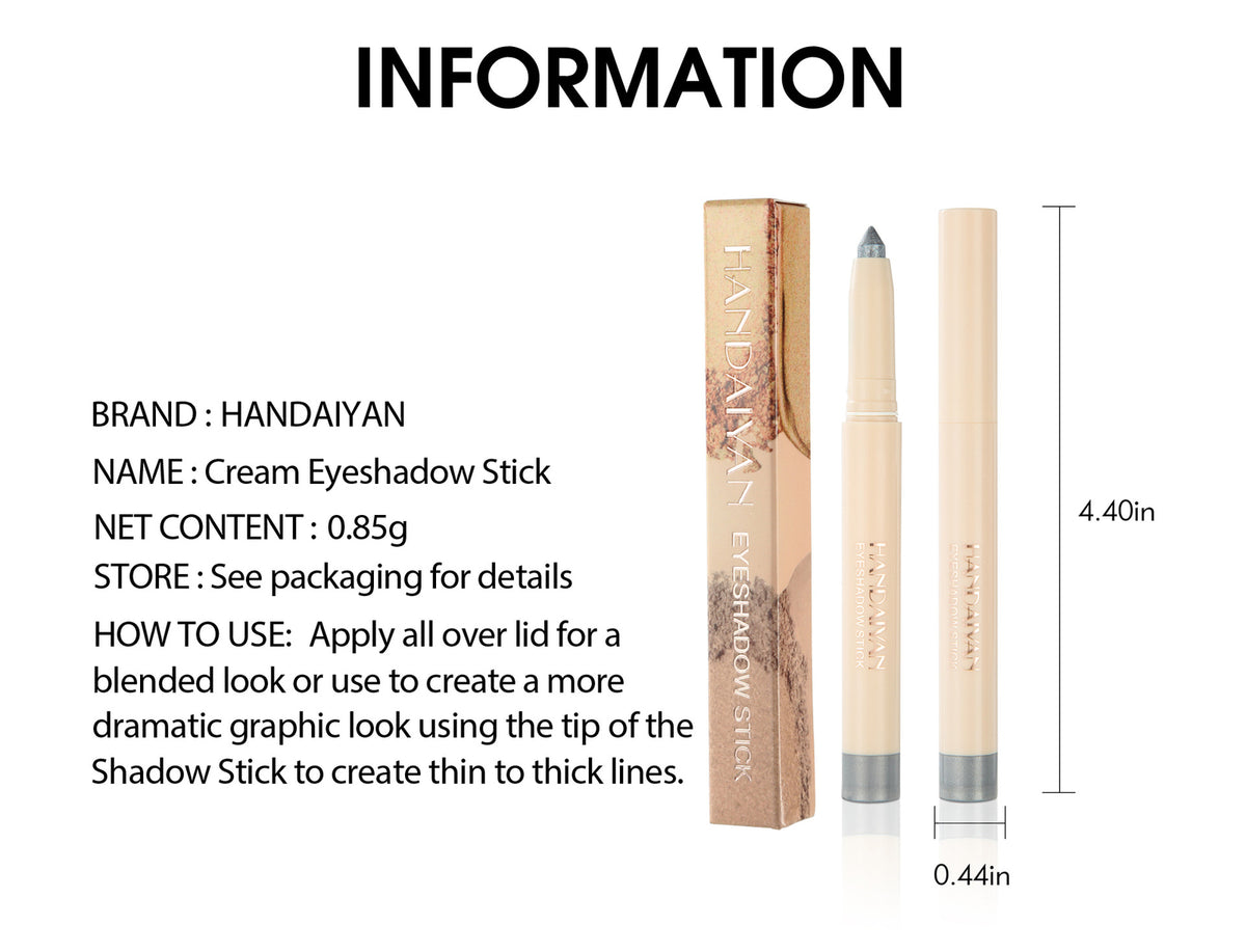 2-in-1 Eyeliner Eye Shadow Stick Quick Dry Velvet Matte Waterproof Long Lasting