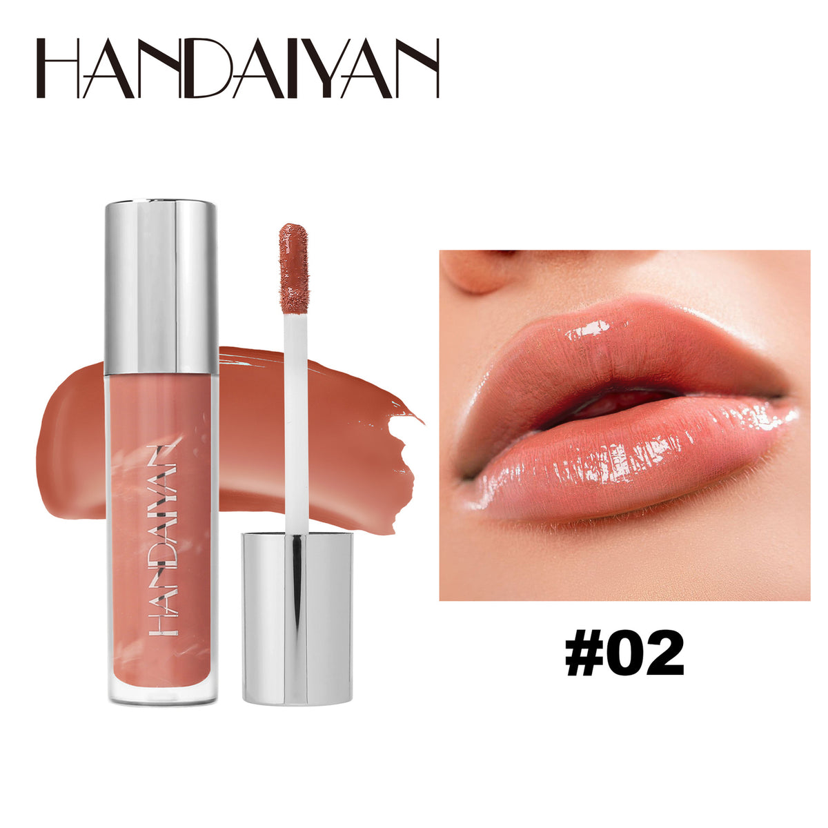 Marble Vein Lip Gloss - Hydrating Liquid Lipstick, Moisturizing Shine