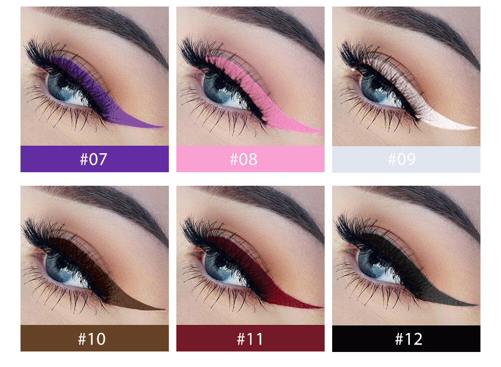 Colorful Eyeliner Eye Pencils - Ultra-Fine Tip, Waterproof, Smudge-Proof