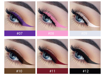 Colorful Eyeliner Eye Pencils - Ultra-Fine Tip, Waterproof, Smudge-Proof