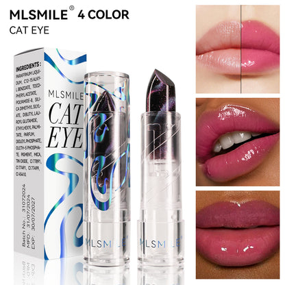 3 Colors Galactic Pattern Lipstick Color-Changing Shine Non Stick Cup Cat Eye