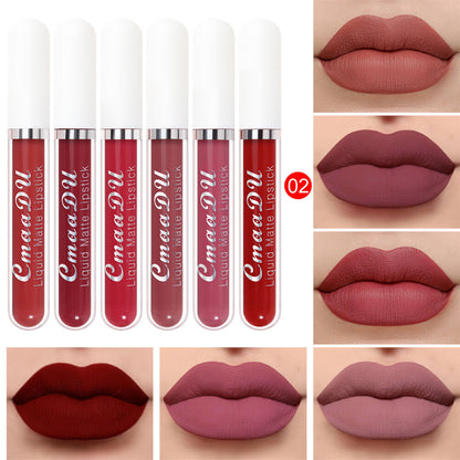 6pcs Matte Liquid Lipstick Set Lip Gloss💄 Smudge Proof & Waterproof🌸 Gift Box