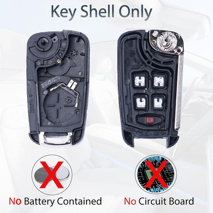 Key Fob Shell Case Replacement Fits Chevy Keyless Remote Control Key Pad Cover