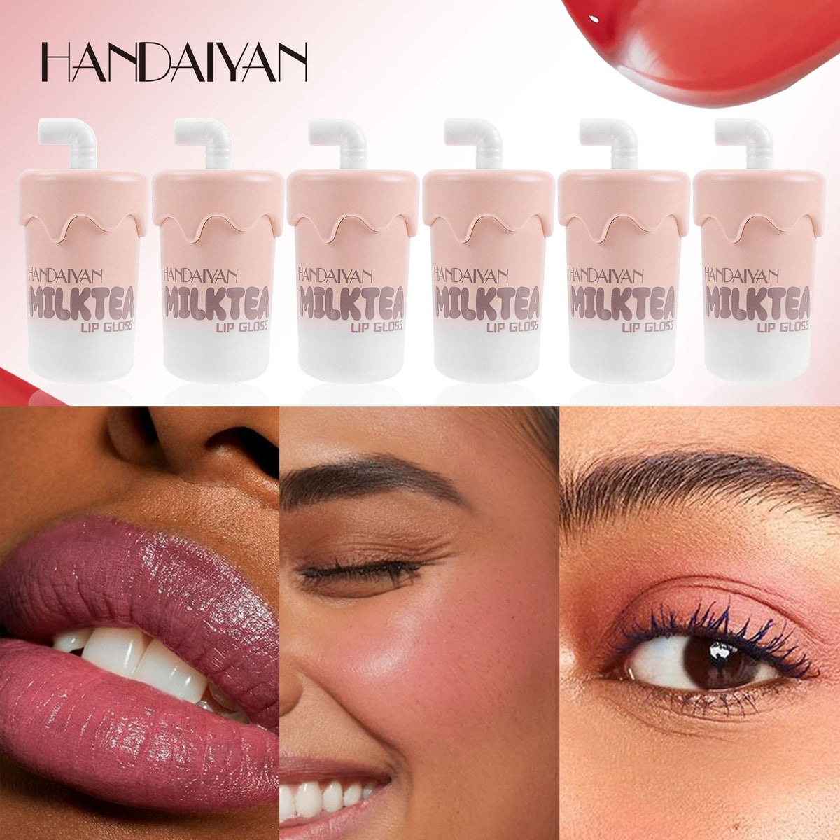 Lip & Cheek Tint - Liquid Lipstick Waterproof Long Lasting Lip Gloss