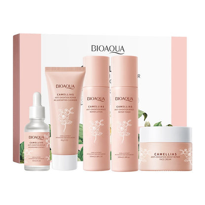Camellia Antioxidant Skin Care Gift Set Hydrating Repair 5pcs Anti-Aging Product