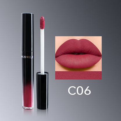 Lip Gloss Semi-Matte Long-lasting Velvet moisturizing lipgloss plump Cosmetics