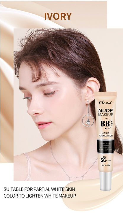 BB Cream CC SPF50+ PA+++ Tinted Moisturizer Primer Full Coverage Hydrating