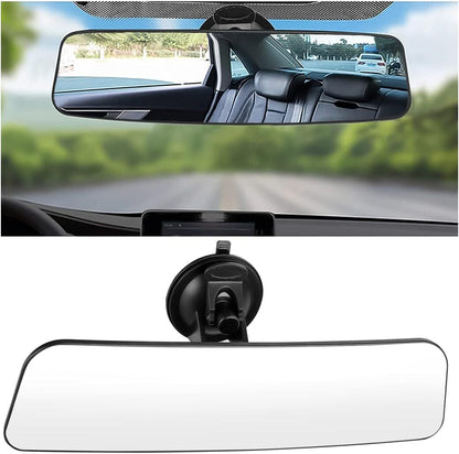 Car Rear View Mirror with Suction Cup 360 Degrees Adjustable Reduce Blind Spots