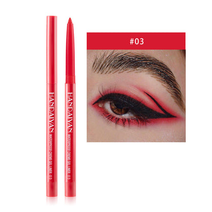 20-Color Eyeliner & Brow Pencil - Quick-Dry, Waterproof, Twist-Up Waterproof