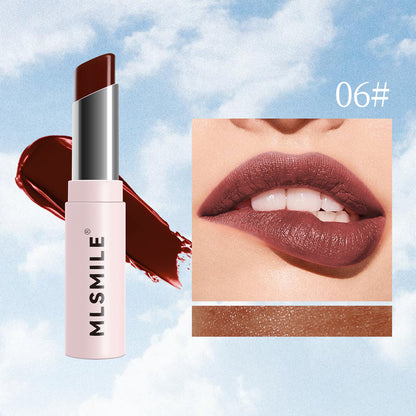 Long-lasting Moisturizing Lipstick Pigmented, 6 Colors Brightening Easy to Apply