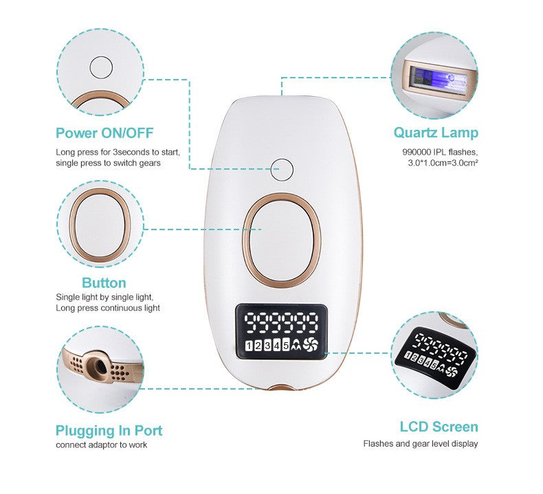 Electric Handheld Beauty Device for Face, LED Photon Therapy Skin Care
