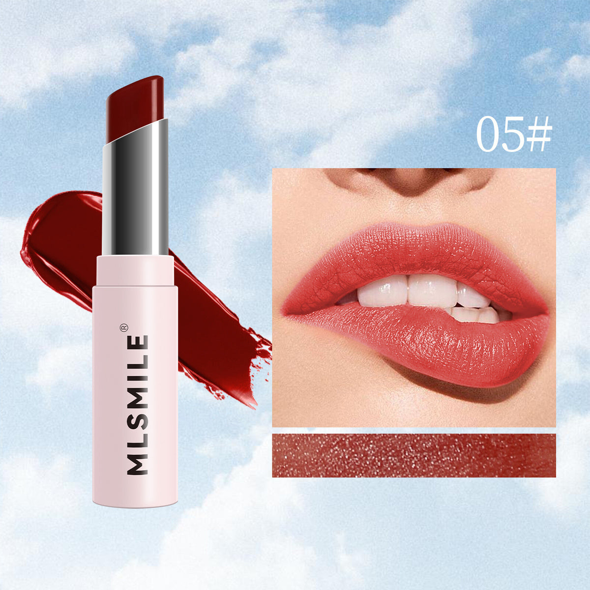 Long-lasting Moisturizing Lipstick Pigmented, 6 Colors Brightening Easy to Apply