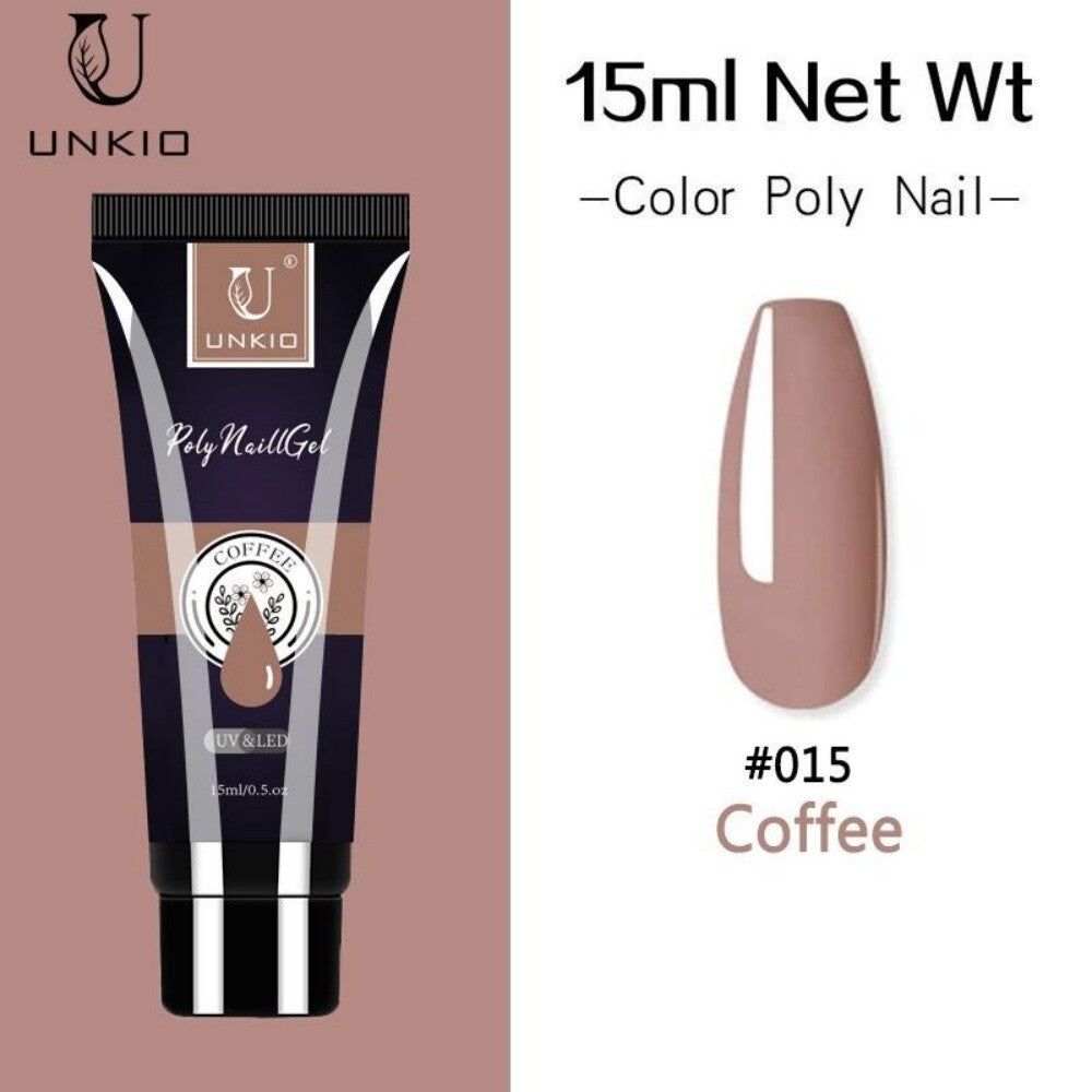 15ml Nude Quick Extension Poly Nail Gel Soak Off Nail Art Gel Acrylic Gel Polish