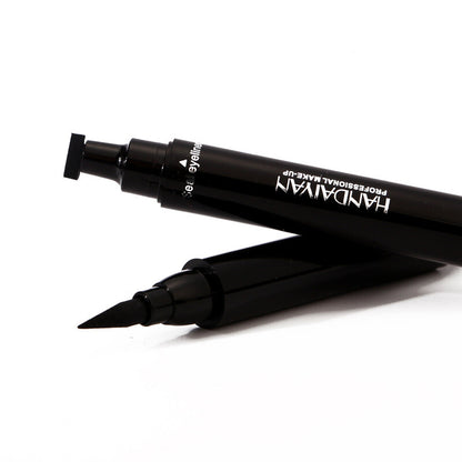 Dual-Ended Stamp Eyeliner Black Waterproof Sweatproof Long Lasting Eye Makeup