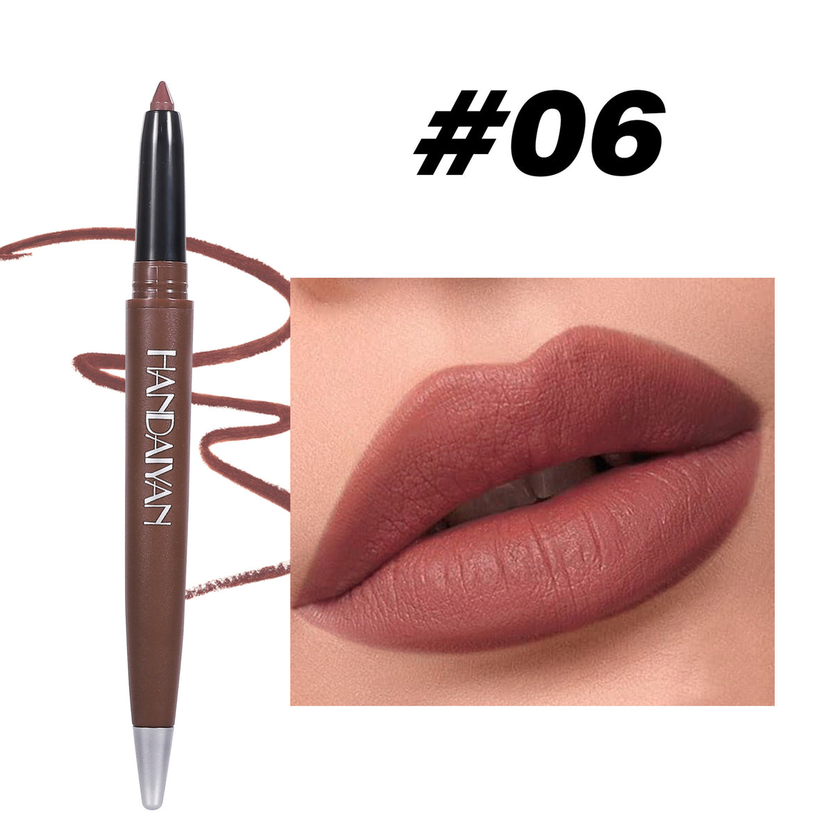 Matte Lip Liner Pencil 💋 Long Lasting & Smudge Proof 🌸 Waterproof Lipstick Pen