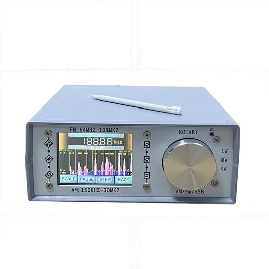 Full Radio DSP FM/LW/MW/SW/SSB Receiver 64-108MHz 2.8" Touch Screen-Decoder