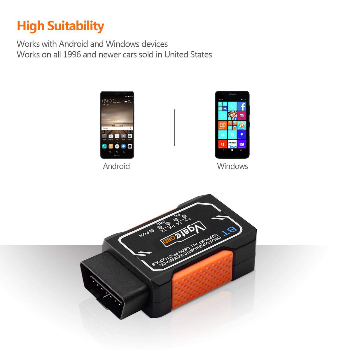 Mini OBD2 II Bluetooth Car Auto Scanner Code Readers Diagnostic Service Tools
