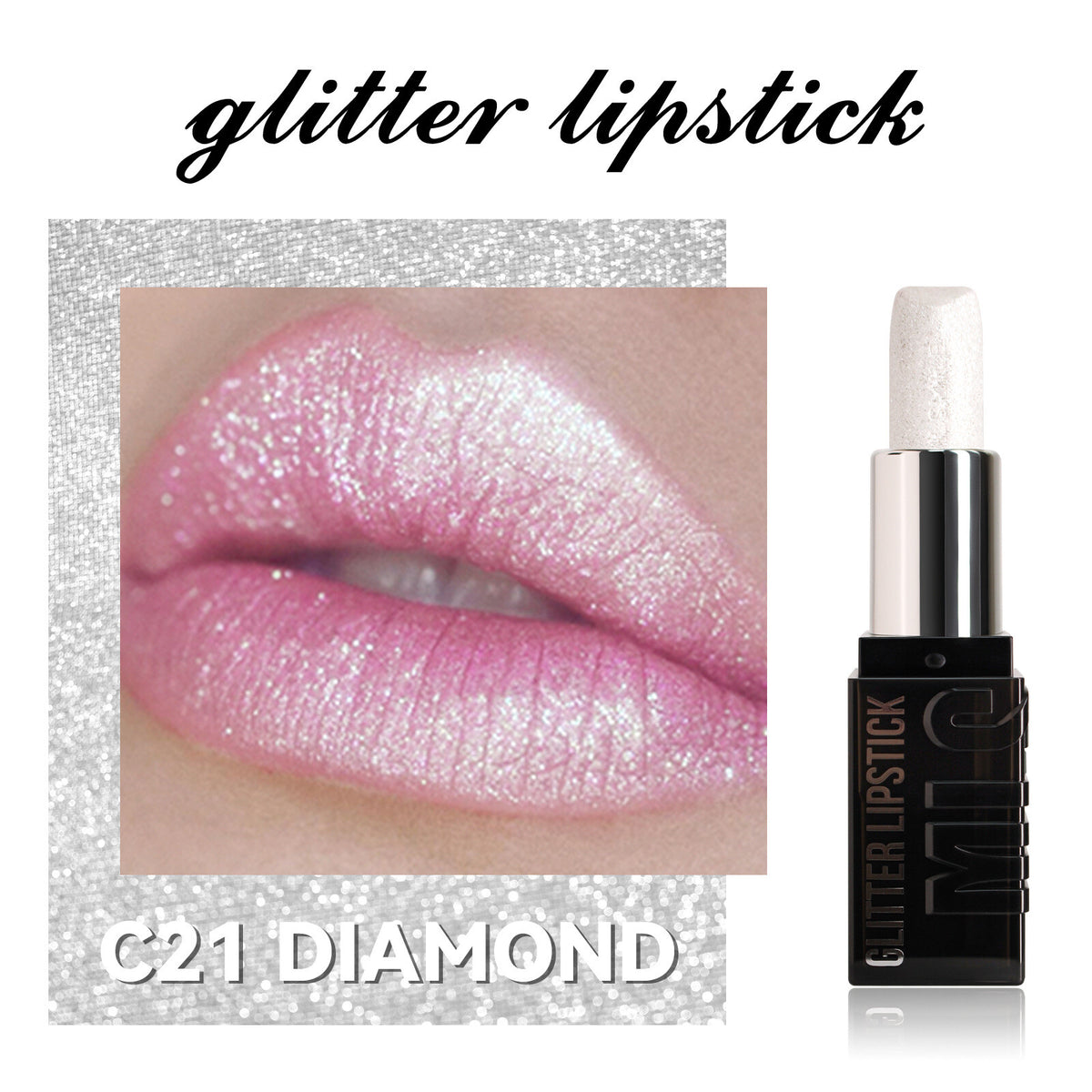 6 Colors Glitter Pearl Lipstick for Women Metallic diamond Long Lasting