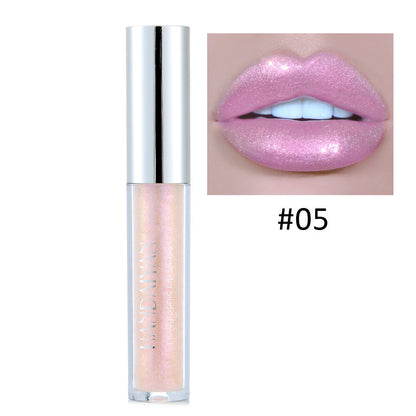 6 Colors Laser Holographic Lip Gloss Liquid Lipstick Glitter Waterproof Metallic