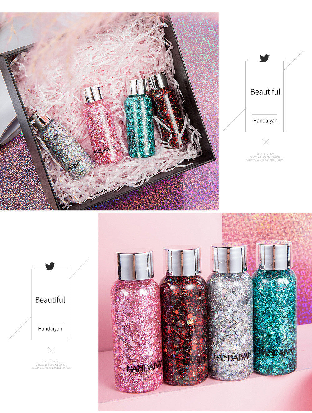 Liquid Glitter Eyeshadow Gel - Face & Body Sparkle, Longwear Shimmer Eye Shadow