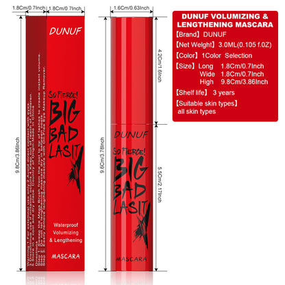 Mascara Gift Box - Volumizing & Lengthening Waterproof W/Brush Makeup for Women