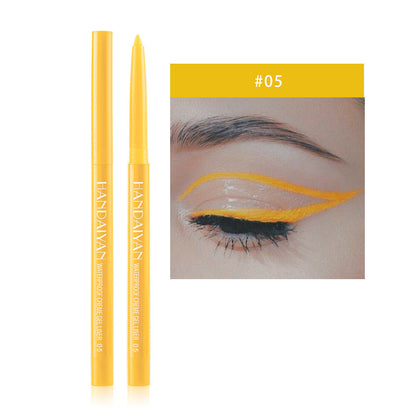 20-Color Eyeliner & Brow Pencil - Quick-Dry, Waterproof, Twist-Up Waterproof
