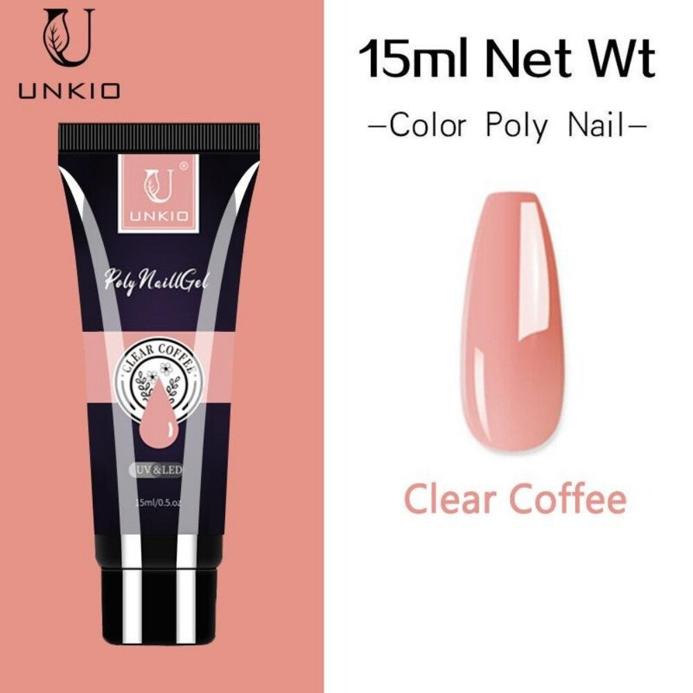15ml Nude Quick Extension Poly Nail Gel Soak Off Nail Art Gel Acrylic Gel Polish