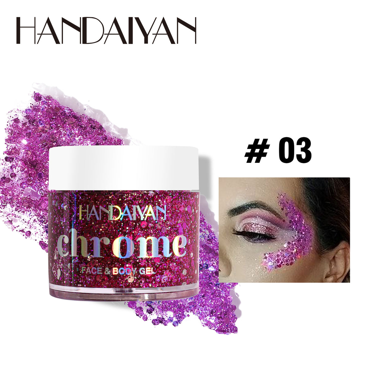 Chameleon Glitter Liquid Eye Shadow · Face & Body Makeup Color-Shifting Metallic