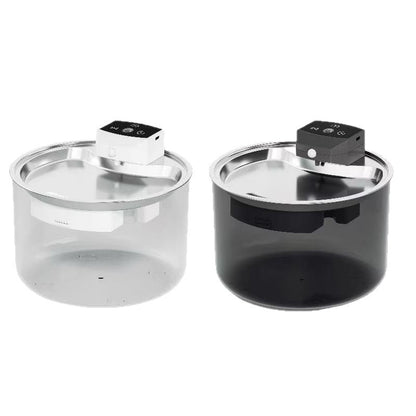 PetFlow Stainless Steel Cat Water Fountain, Cordless Auto Circulation Large