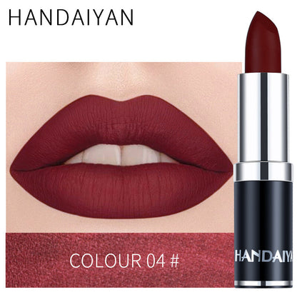 Velvet Matte Lipstick – Waterproof, Long-Lasting & Smudge-Proof Red Nude Purple