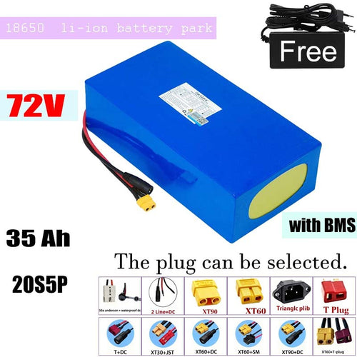 72V 35Ah 20S5P Li-ion Battery Pack High Power with BMS for Electric Motorcycle