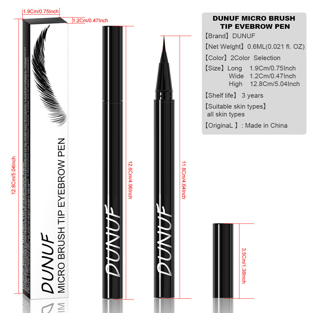 2-Color Liquid Eyeliner Waterproof Quick-Dry Smudge-Proof Eyes Makeup for Women