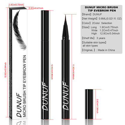2-Color Liquid Eyeliner Waterproof Quick-Dry Smudge-Proof Eyes Makeup for Women