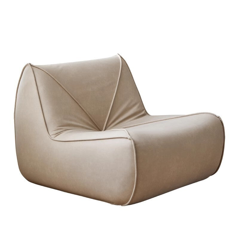 Italian Minimalist Sofa with Footrest Contemporary Lounge Corduroy