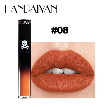 Gothic Lip Gloss Halloween Dark Matte Lip Glaze Vampire Stain Black Purple Green