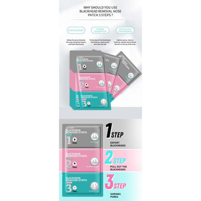 Professional 3-Step Blackhead Solution - For Visibly Cleaner and Smoother Skin