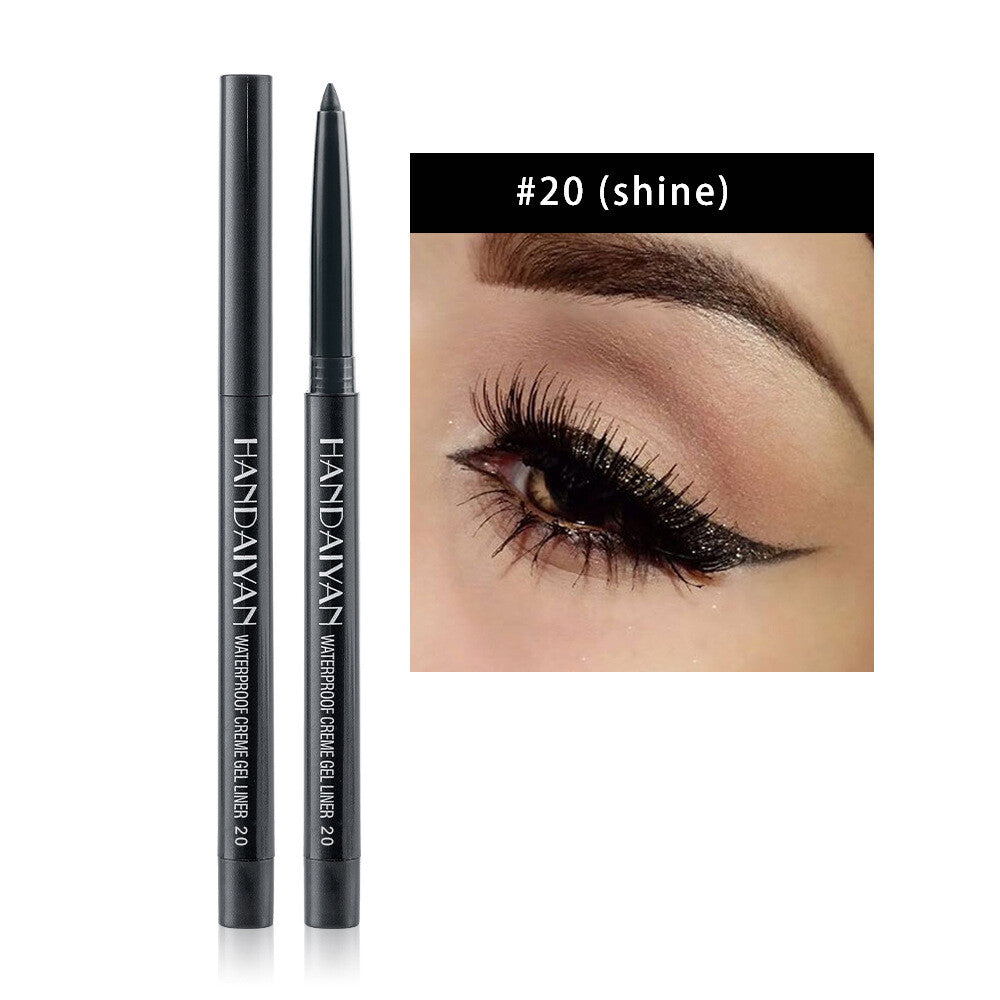 20-Color Eyeliner & Brow Pencil - Quick-Dry, Waterproof, Twist-Up Waterproof