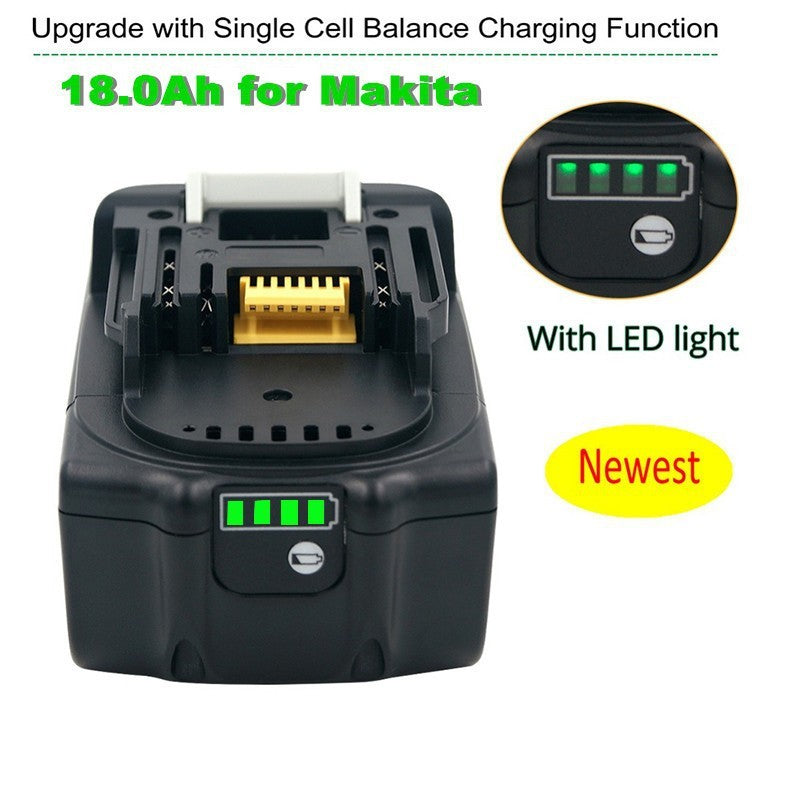 Replacement 18V 8.0Ah Li-ion Battery for Makita BL1860 - High Capacity