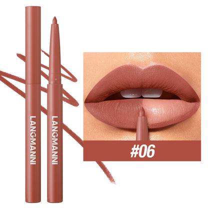 12 Colors Matte Lip Liner Pencil Set for Women Waterproof Long Lasting Lip Pen