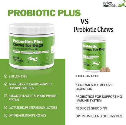 Dog Probiotic Chews with Digestive Enzymes for Gut Health & Allergy Support