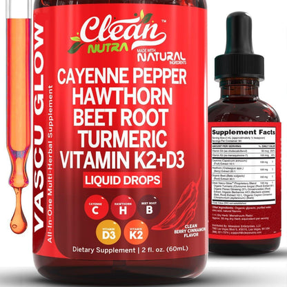 2PACK Capsaicin Drops with Hawthorn to Support Metabolism and Circulation